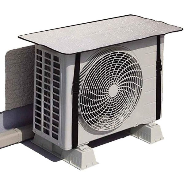 Ac Outdoor Unit Protector Heat Insulation Sunlight Shade Protector From Dust With Adjustable Buckle Rain Cover Air Conditioner Cover