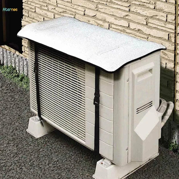 Ac Outdoor Unit Protector Heat Insulation Sunlight Shade Protector From Dust With Adjustable Buckle Rain Cover Air Conditioner Cover