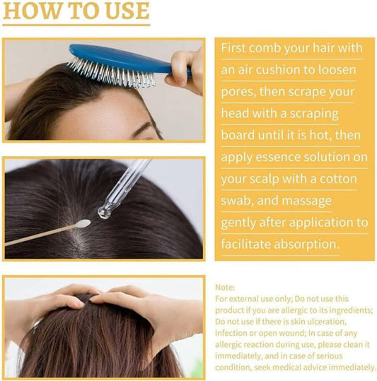 Anti-greying Hair Spray | Drakkar Spray For Hair | Organic Ganoderma Inverted Essence For Grey Hair | Darkens Hair Naturally Without Damage – 30ml