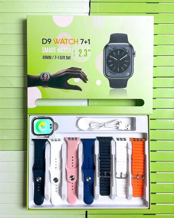 D9 Ultra Smart Watch Series 9 β 2.09β³ Display | Bluetooth Calling | 7 Straps | Fitness & Sports Smartwatch For Android & Iphone