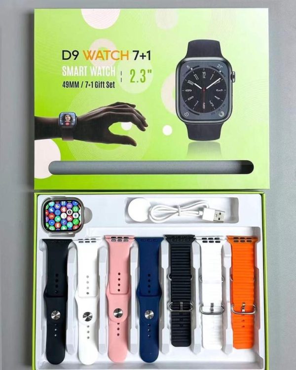 D9 Ultra Smart Watch Series 9 β 2.09β³ Display | Bluetooth Calling | 7 Straps | Fitness & Sports Smartwatch For Android & Iphone
