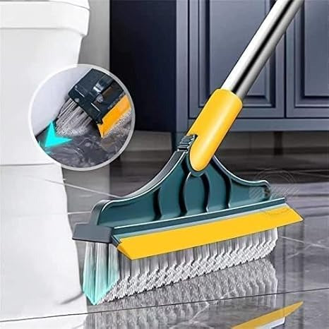 2 In 1 Floor Cleaning Brush Bathroom Tile Windows Floor Cleaning Brush With 120° Rotatable Head – Multipurpose Bathroom Floor Cleaning Brush
