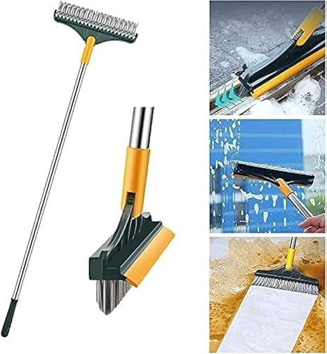 2 In 1 Floor Cleaning Brush Bathroom Tile Windows Floor Cleaning Brush With 120° Rotatable Head – Multipurpose Bathroom Floor Cleaning Brush