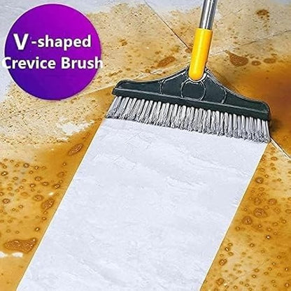 2 In 1 Floor Cleaning Brush Bathroom Tile Windows Floor Cleaning Brush With 120° Rotatable Head – Multipurpose Bathroom Floor Cleaning Brush