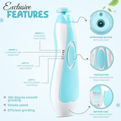 Baby Electric Nail Clipper Nail Cutter Manicure & Pedicure
