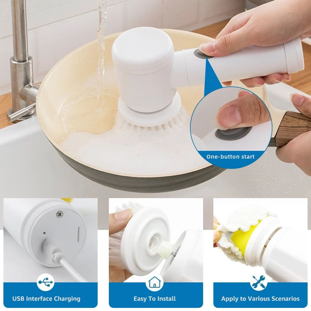 Magic Brush Wireless Battery Cleaning Brush Bathtub