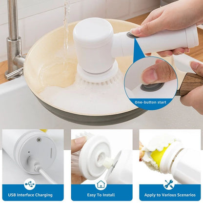 Magic Brush Wireless Battery Cleaning Brush Bathtub