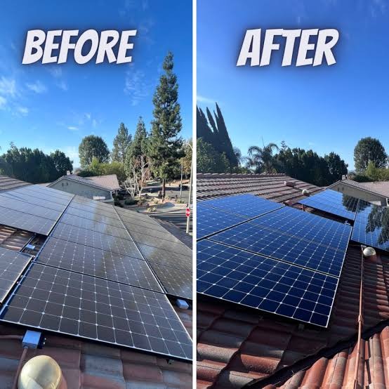 6ft Extendable  Steel Solar Panel Cleaning Brush With Water Flow System Long Reach Rod, Soft Bristle Head For Streak-free, Efficient Solar Panel Maintenance