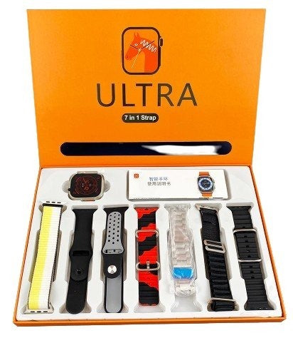 7-in-1 Ultra Smart Watch – Advanced Multi-feature Fitness Tracker With Heart Rate Monitor, Sleep Tracking, Bluetooth Calling, Sports Modes