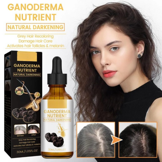 Anti-greying Hair Spray | Drakkar Spray For Hair | Organic Ganoderma Inverted Essence For Grey Hair | Darkens Hair Naturally Without Damage – 30ml