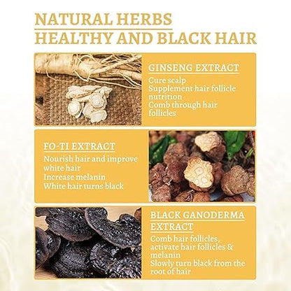 Anti-greying Hair Spray | Drakkar Spray For Hair | Organic Ganoderma Inverted Essence For Grey Hair | Darkens Hair Naturally Without Damage – 30ml