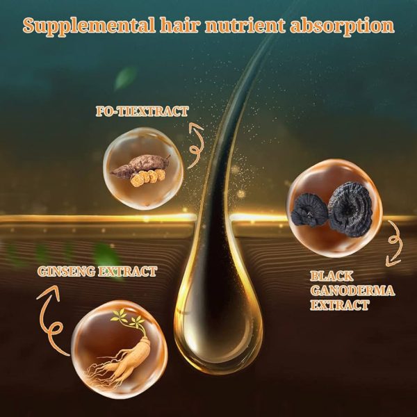 Anti-greying Hair Spray | Drakkar Spray For Hair | Organic Ganoderma Inverted Essence For Grey Hair | Darkens Hair Naturally Without Damage – 30ml