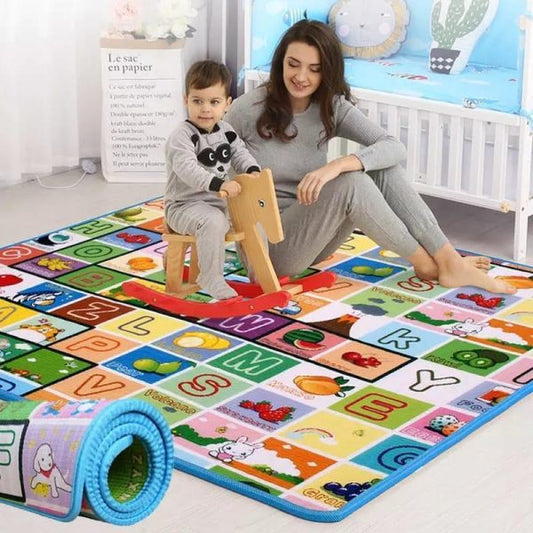 Crawling Mat For Baby Floor Play Mat Double-sided Baby Playmat For Infants Toddlers Kids (Random Design)