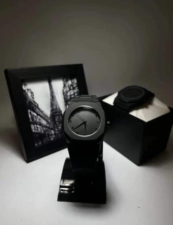 Black Arabic Aura Quartz Watch – Premium Quality & Finish – Best Quality Analog Watch For Boys