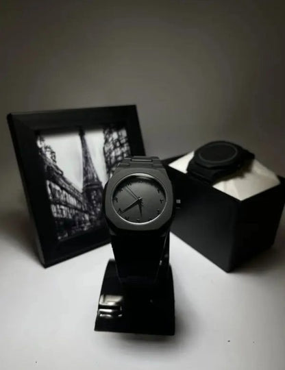 Black Arabic Aura Quartz Watch – Premium Quality & Finish – Best Quality Analog Watch For Boys