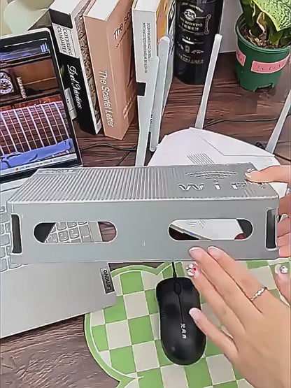 Wifi Router Shelf & Cable Organizer – Wall-mount Abs Plastic Storage Box For Routers, Power Strips & Cables