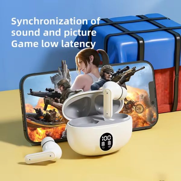 Wireless Bluetooth Earbuds Stereo 895b | Mic In-ear Headphones With Led Display | Type C Fast Charging | Bluetooth 5.3 For Android/Iphone