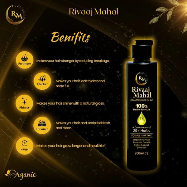 Rivaaj Hair Oil Hair Food Organic Hair Problem Solution 200 Ml