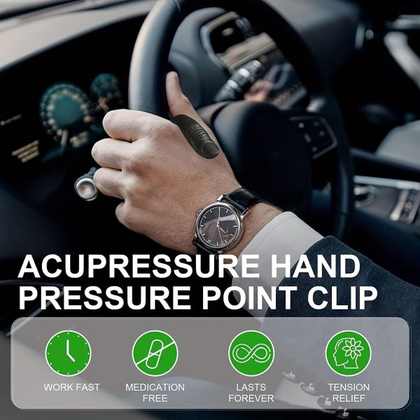 Sugar Control Li4 Acupressure Point Clip Wearable – Supporting Acupressure Relaxation, Stress Alleviation, Tension Relief and Headache