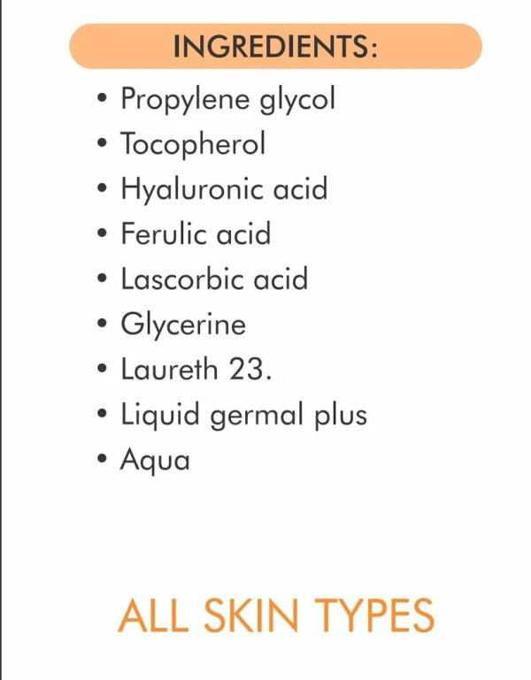 Vitamin C Serum For Face Glowing & Dark Spots | Gluta White Vitamin C 16% Serum