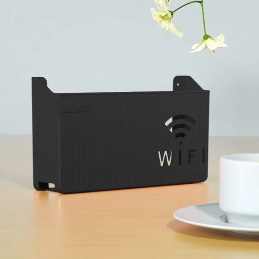 Wifi Router Shelf & Cable Organizer – Wall-mount Abs Plastic Storage Box For Routers, Power Strips & Cables